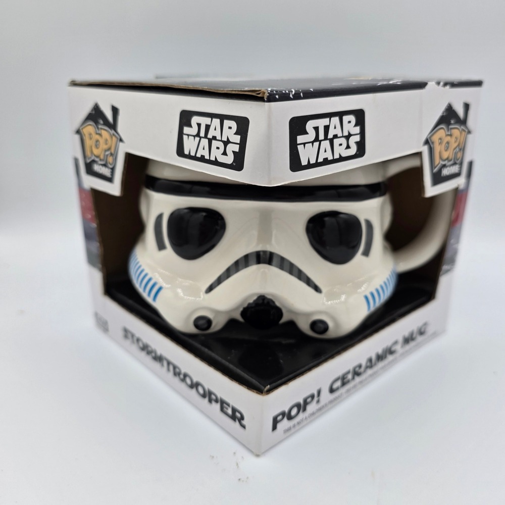 Funko Pop Home Star Wars Stormtrooper Ceramic Mug White Sculpted Helmet 12oz